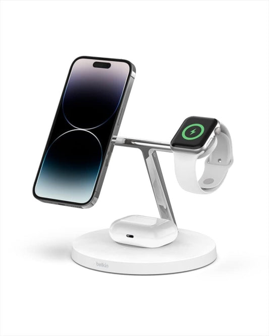 OEM Belkin MagSafe 3in1 Wireless Charging Stand Apple Watch iPhone AirPods