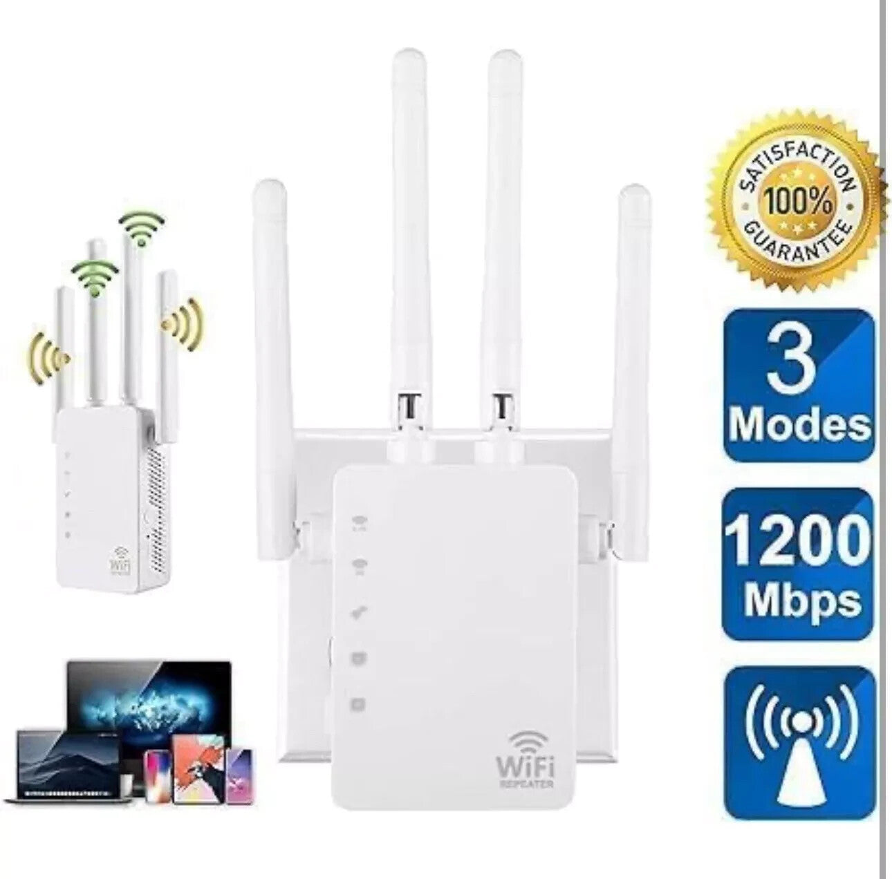 4500 WiFi Extender Wireless Signal Repeater Booster 1200Mbps sqft