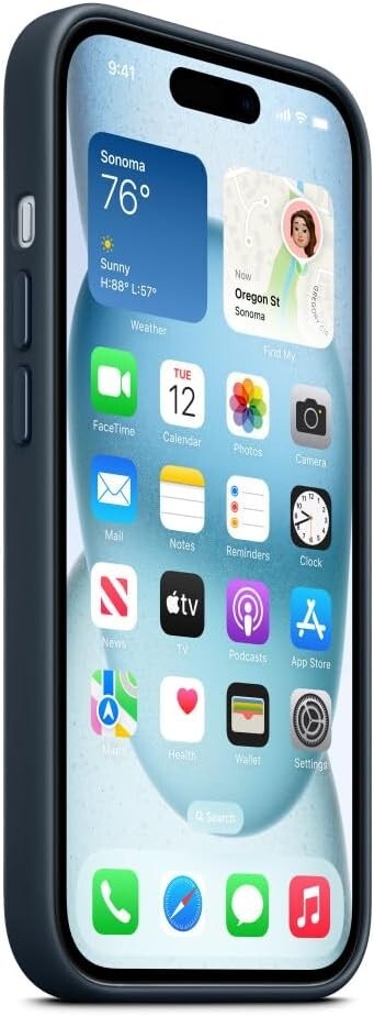 Apple iPhone 15 FineWoven MagSafe Pacific Blue