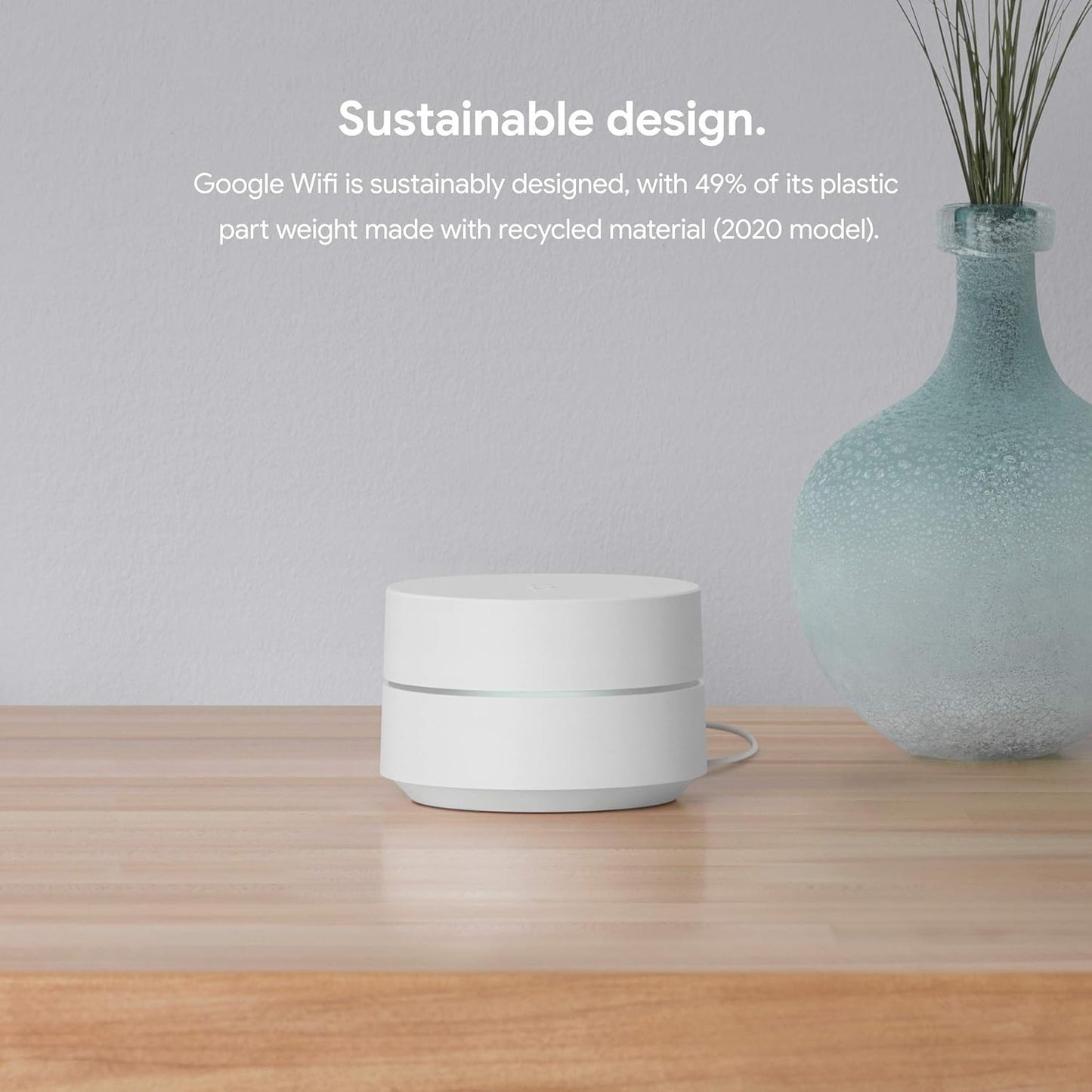GA02430-US Google Wifi Whole Home WiFi System White w/ Parental Control - 1-Pack