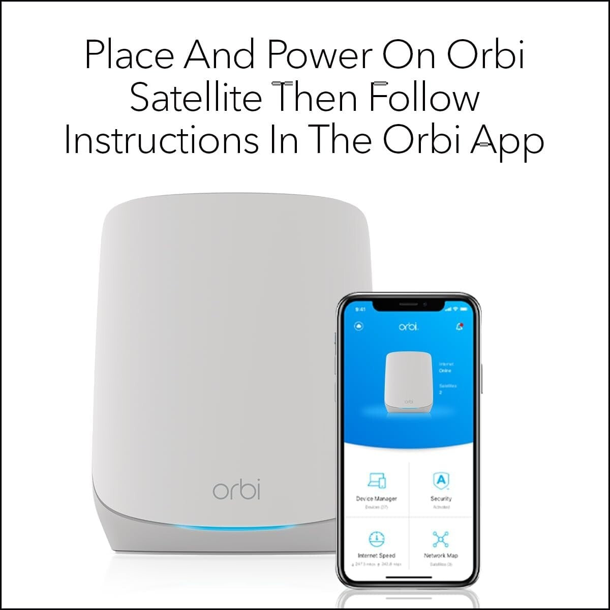 NETGEAR RBS760 Orbi Whole Home TriBand Mesh WiFi 6 Addon Satellite
