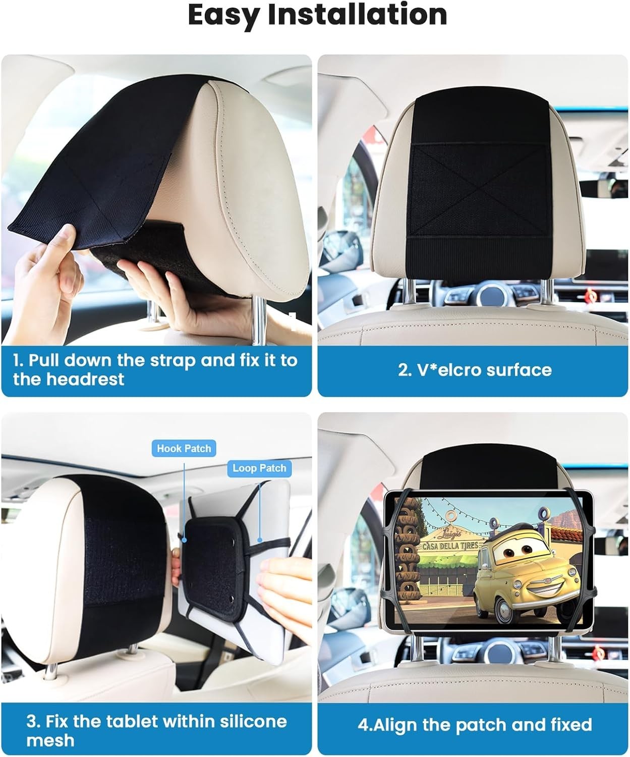 Car Tablet Holder Uni  Ipad Holders Car Mount Headrest for All 7-12.9" Tablets
