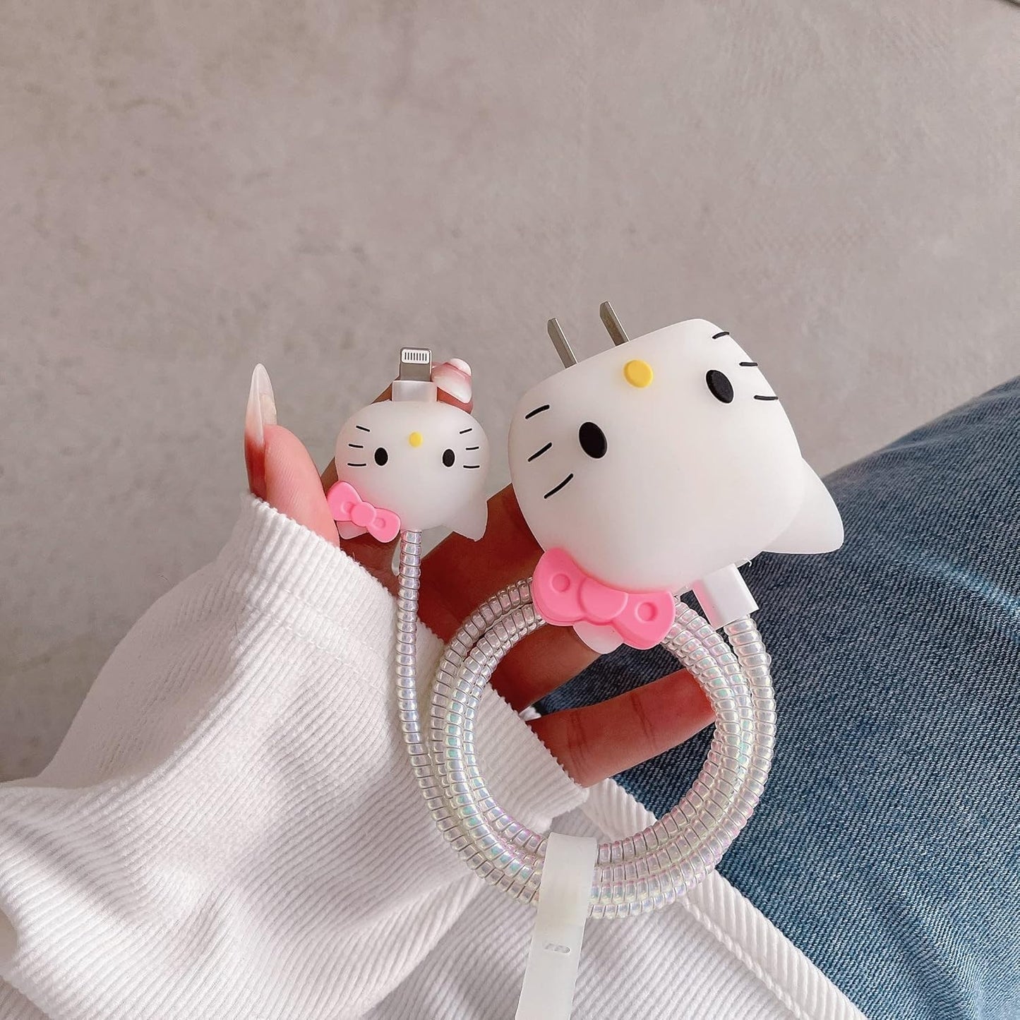 Cute 3D Wall Charger Protector Case Compatible with Apple 20W USB-C Adapter