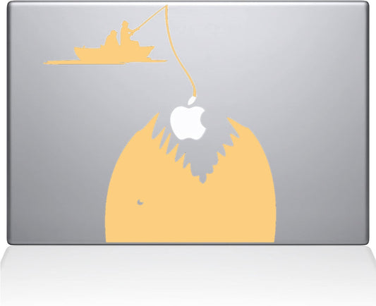 Decal Guru Gone Fishing Decal Vinyl Sticker 15 MacBook Pro 0149-MAC-15P-G