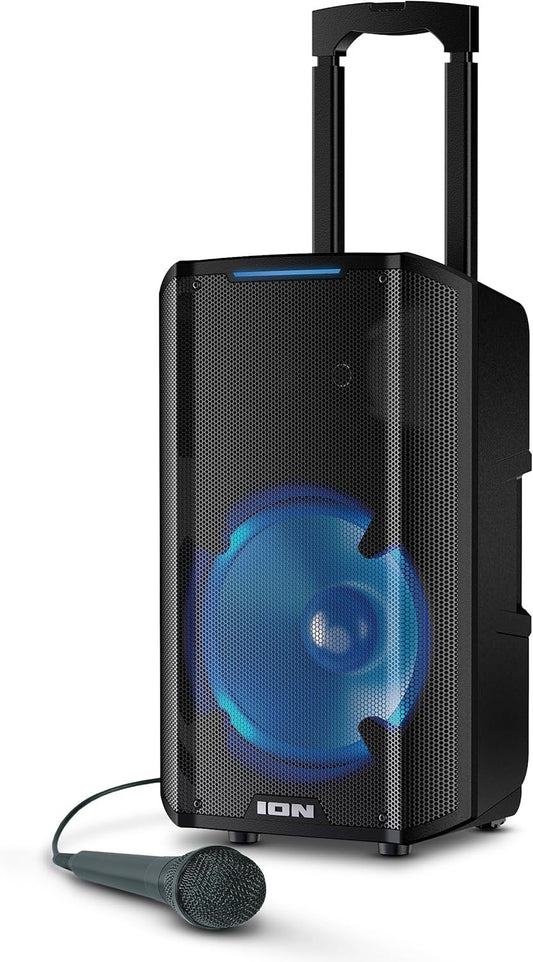 ION Trouper 300 Portable Bluetooth PA Speaker Karaoke Mic FM LED Lights