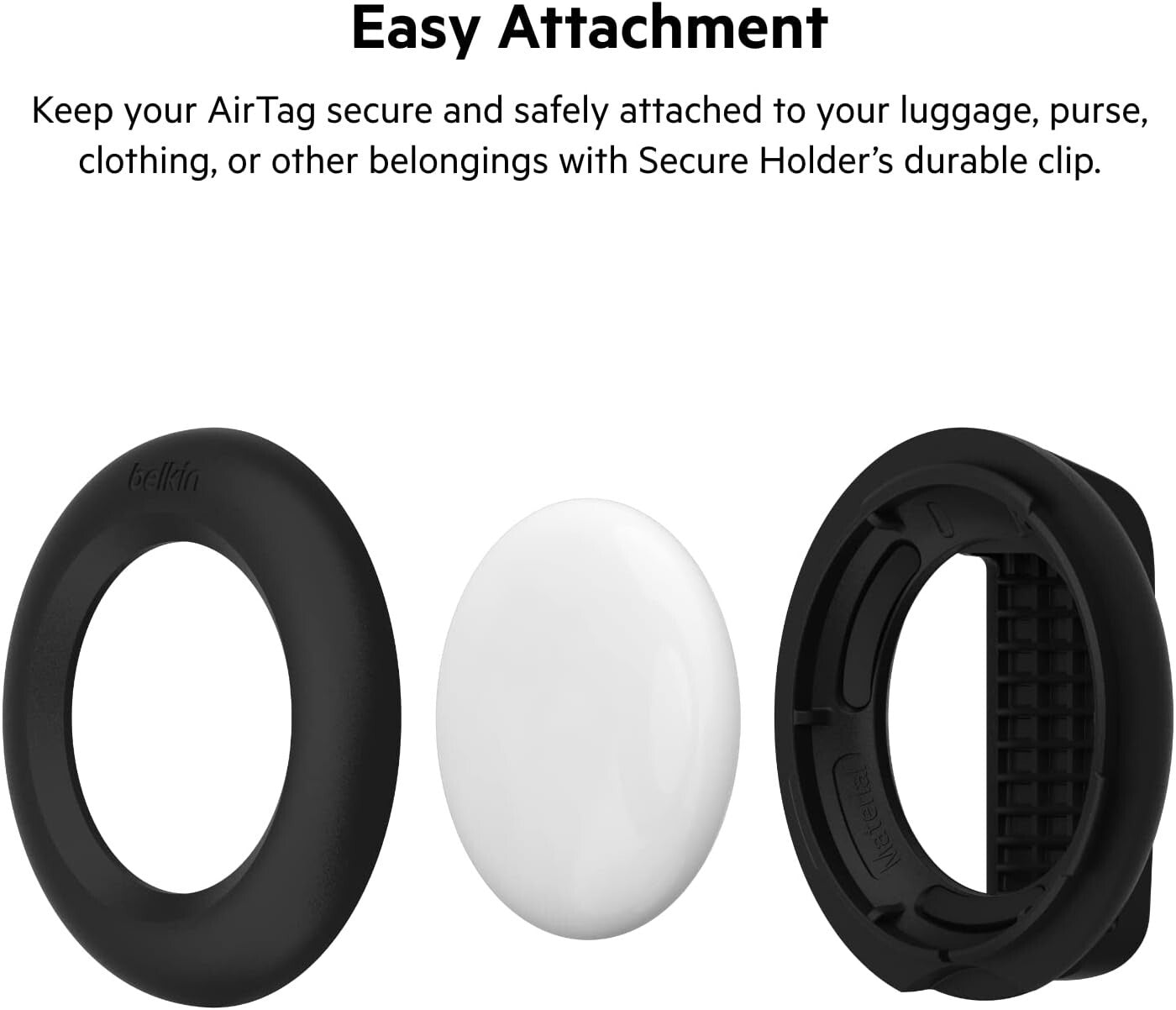 Belkin Apple AirTag Secure Holder Clip