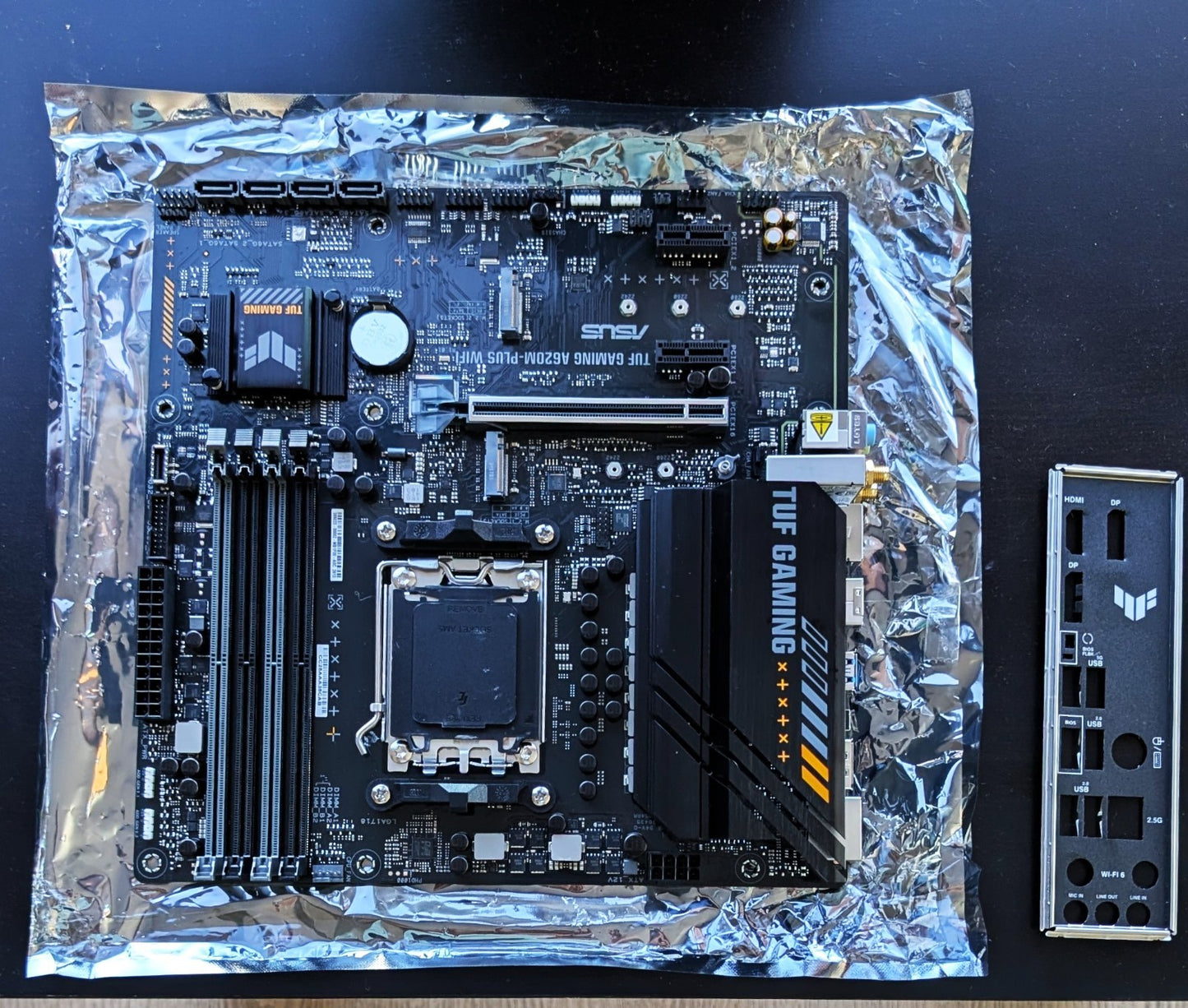 ASUS TUF A620M-PLUS WiFi AM5 mATX Motherboard – DDR5, M.2, Wi-Fi 6, HDMI