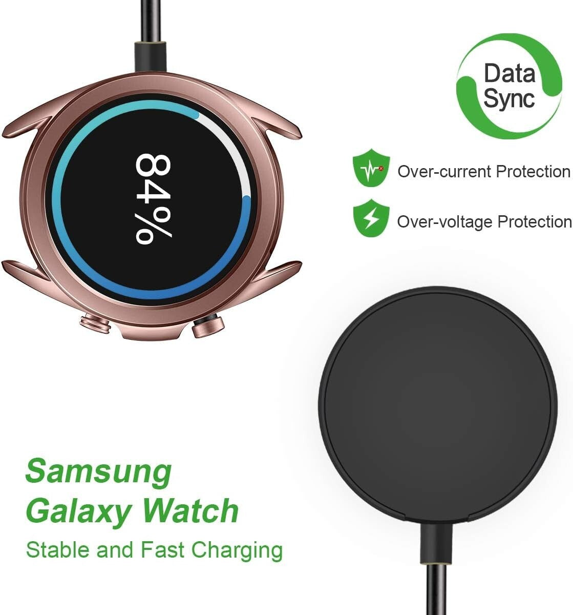 Wireless Charging Cable Dock Stand Galaxy Watch 66 Classic 55 Pro44
