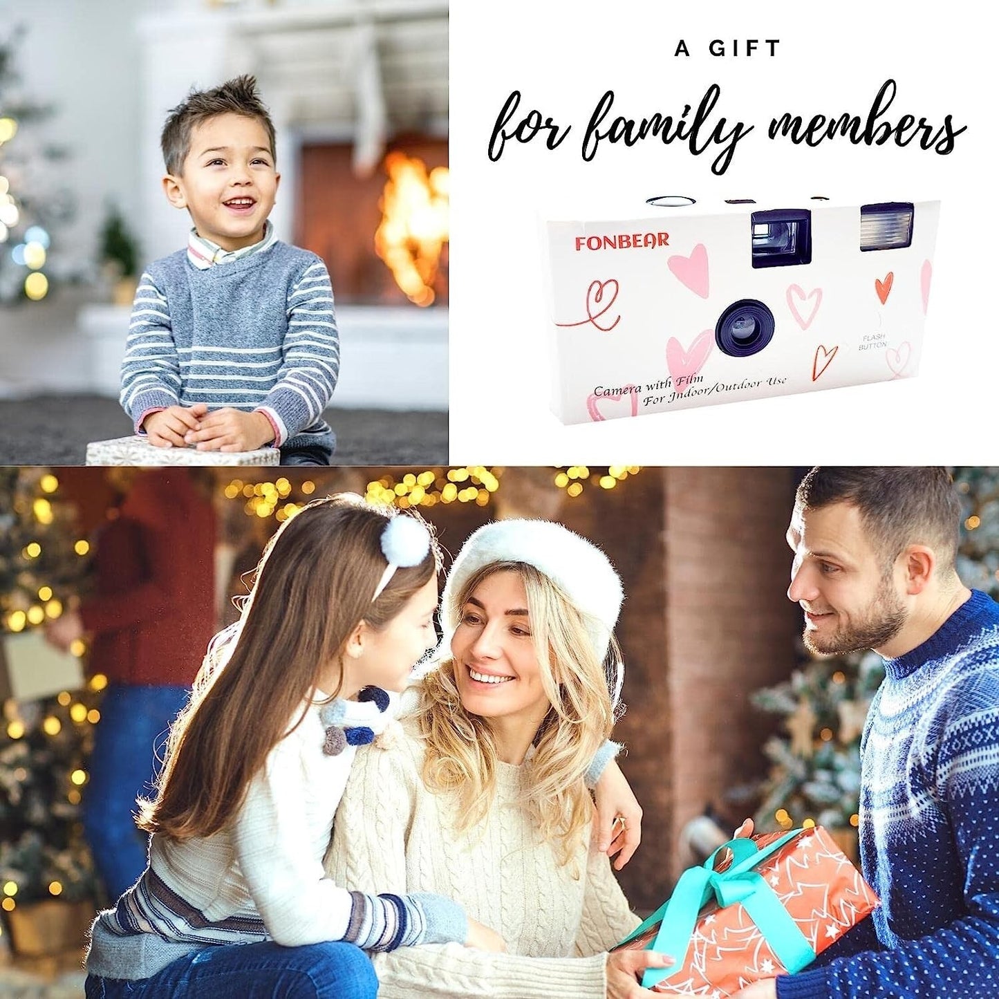 FONBEAR EXP- Disposable Cam Wedding 3 Pack 27 Single Use Cameras 35mm Film