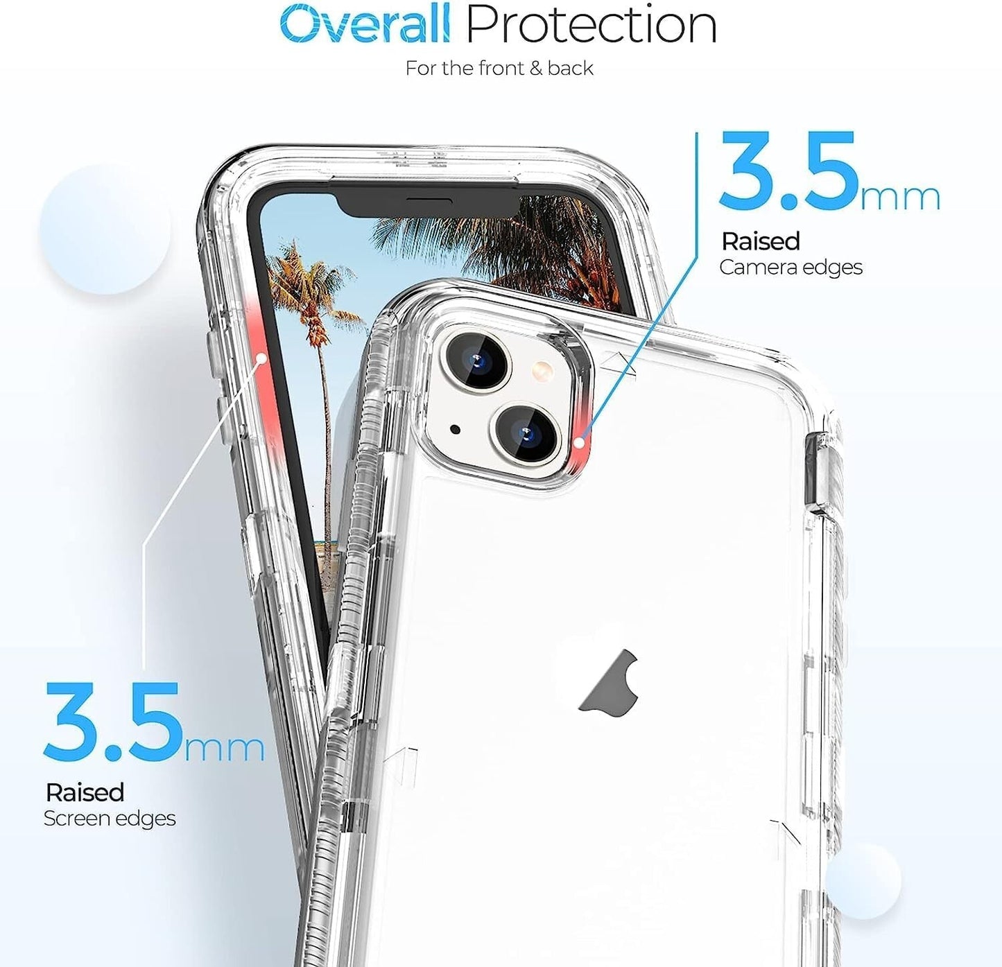 ORIbox iPhone 15 Plus14 Plus Clear 10 FT Military Grade Shockproof