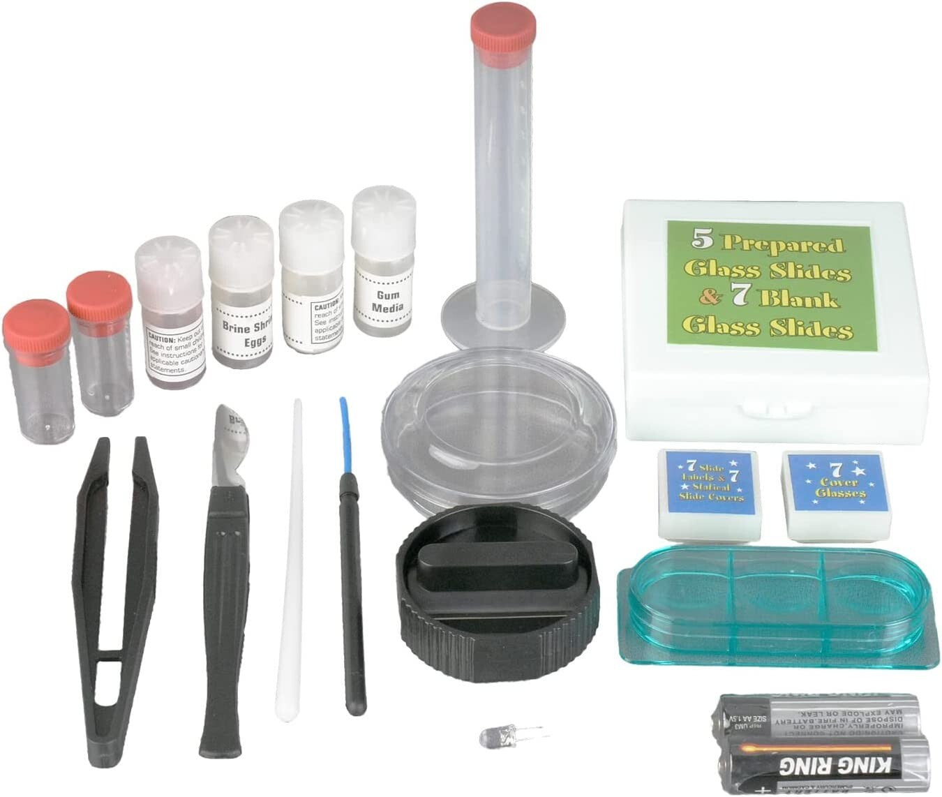 120X-1200X 52- Microscope Kit Metal Body Microscope AmScope pcs Kids Beginner