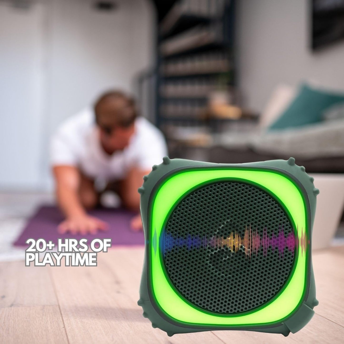 ECOXGEAR EcoEdge Pro Bluetooth Speakers - Large Bass Enhancing Passive Woofer