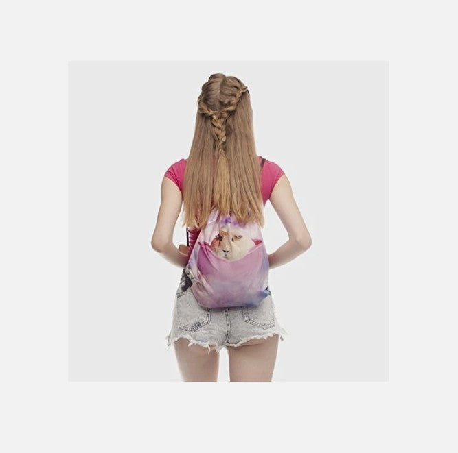Jom Tokoy Drawstring Backpack Woman's Baby Diaper Bag Travel PackLight Kids Pets