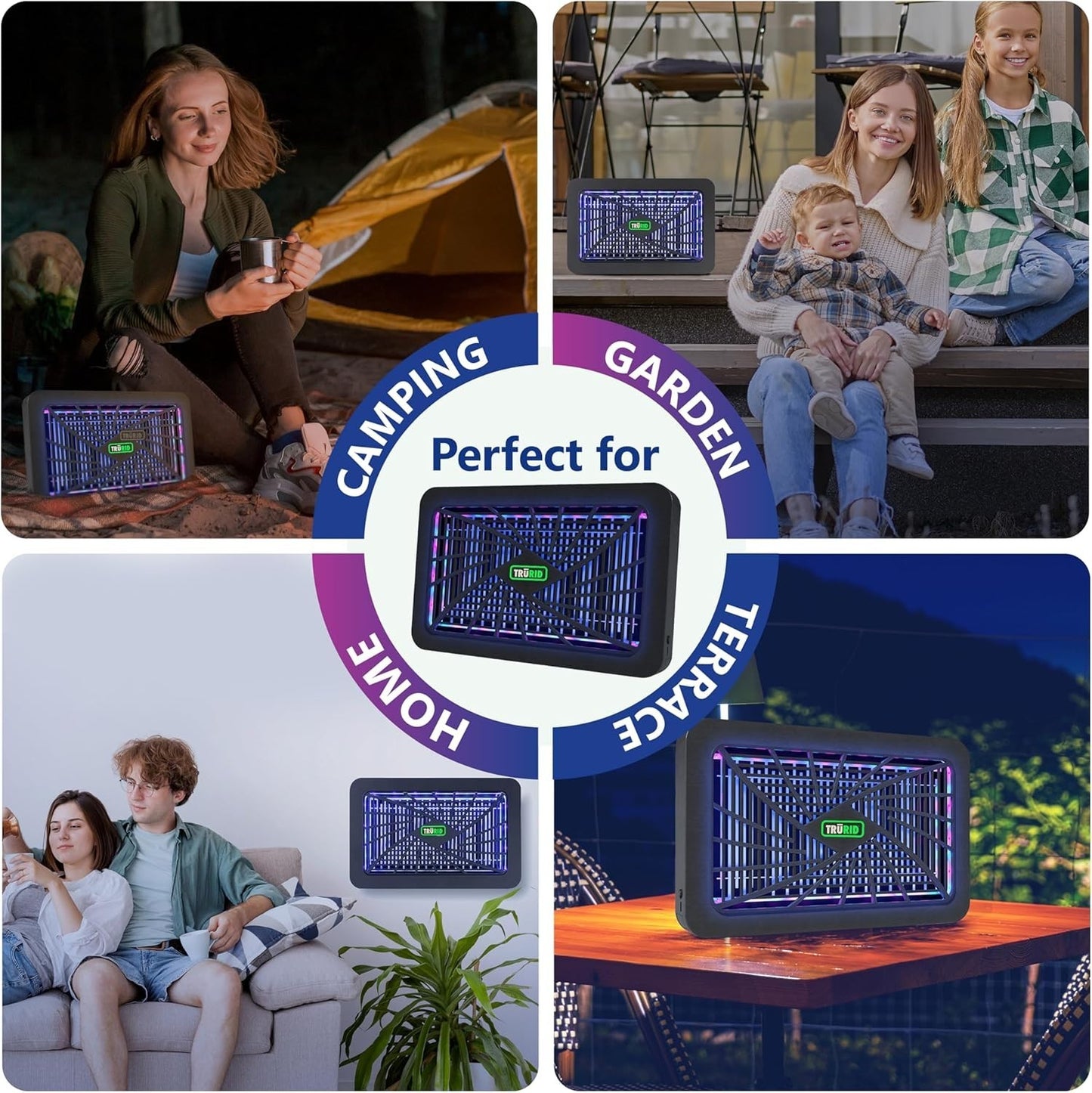 Indoor Bug Zapper – Electric Mosquito & Fly Killer Trap with UV-A LED Light