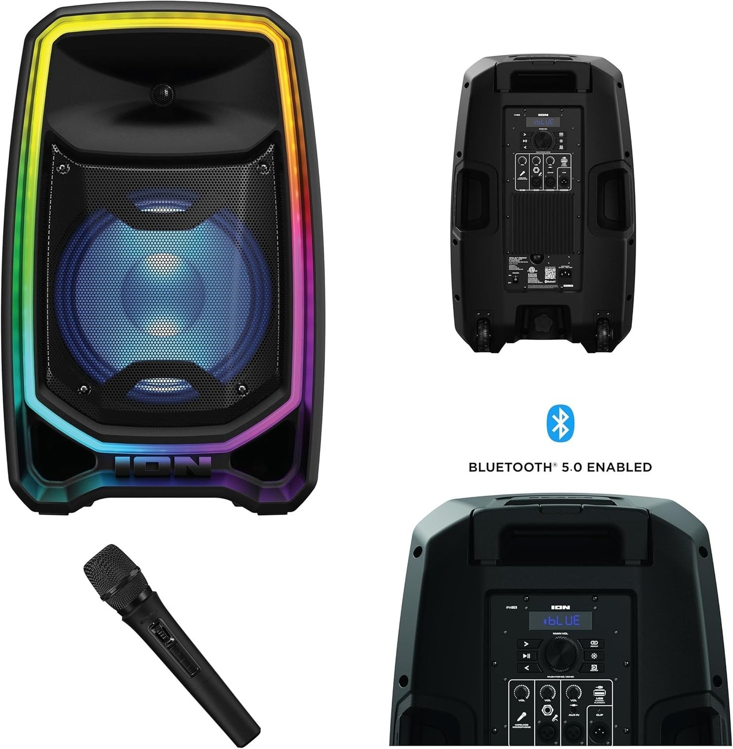 ION Total PA Freedom High-Power Speaker System with Wireless Microphone 650-Watt