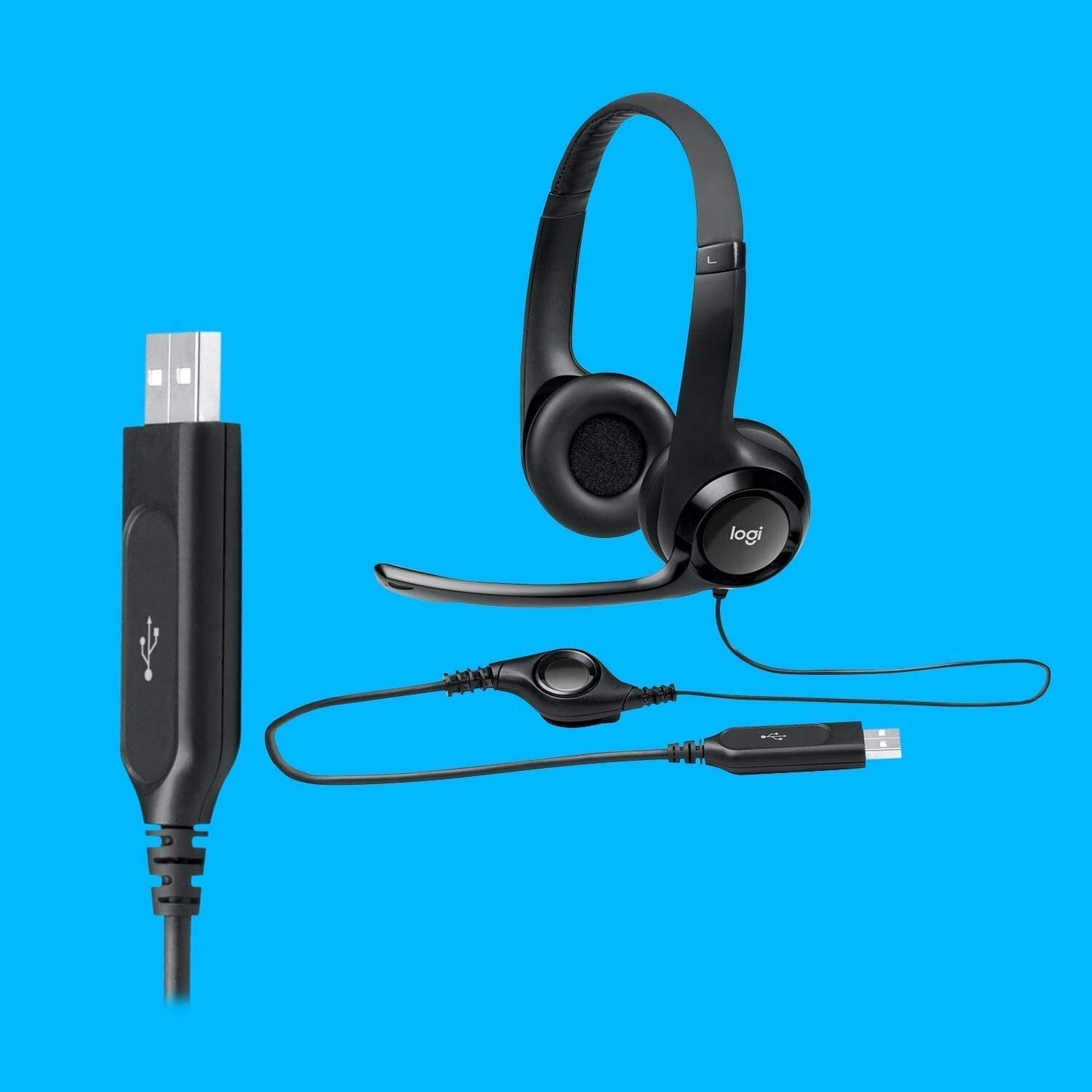 USB Logitech New Logitech h390 Headset w noisecanceling Microphone