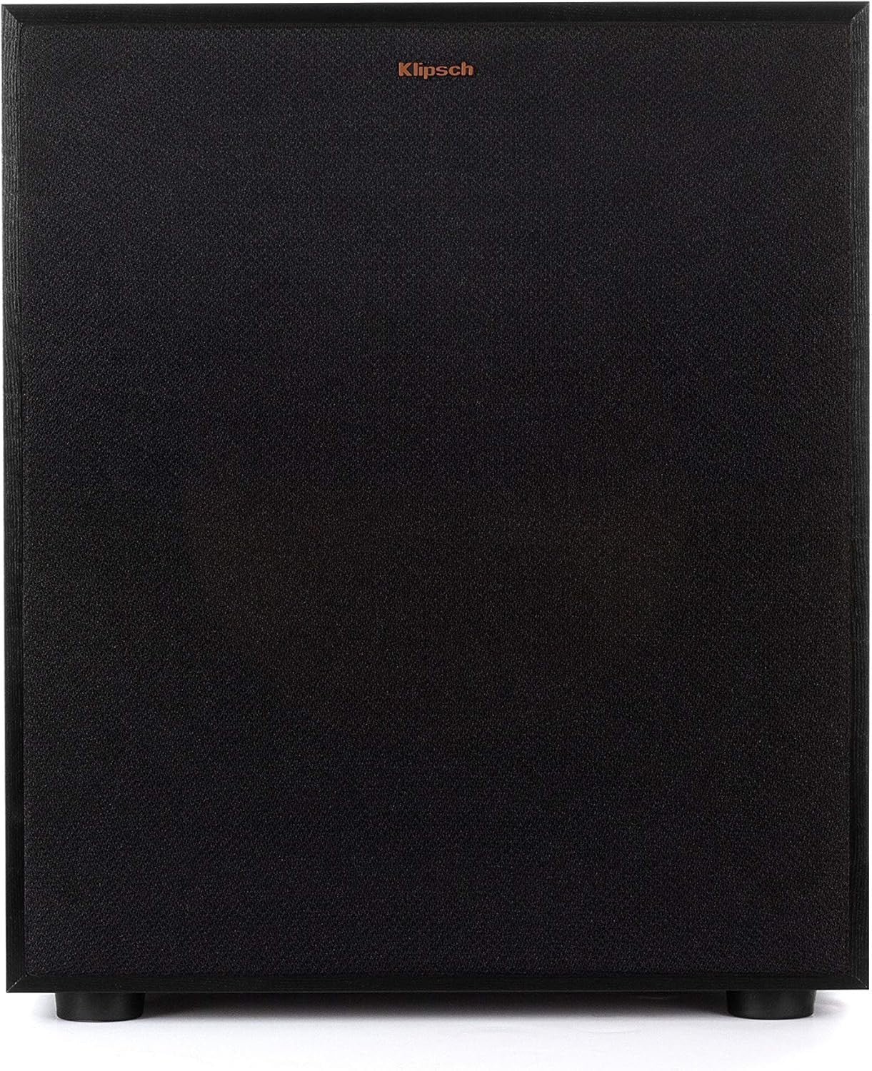 Klipsch R-120SW 12" Subwoofer – Powerful Bass, 400W Peak – Black