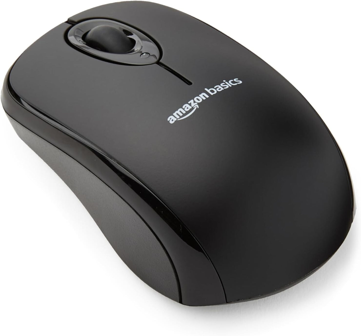 USB Amazon Basics 24 Ghz Wireless Optical Computer Mouse w Nano Receiver Black