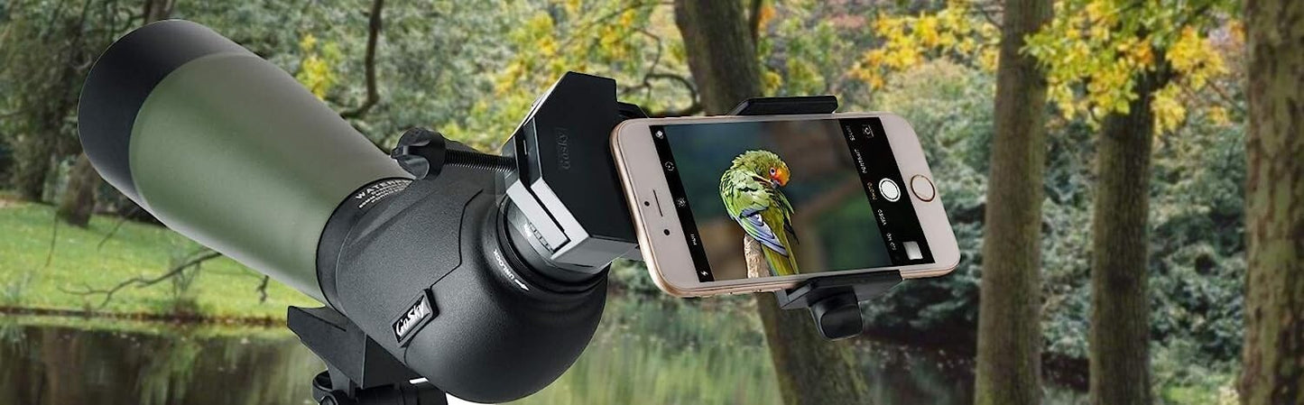 GOSKY Smartphone Adapter Mount Regular Size Compatible w Binoculars Monocular