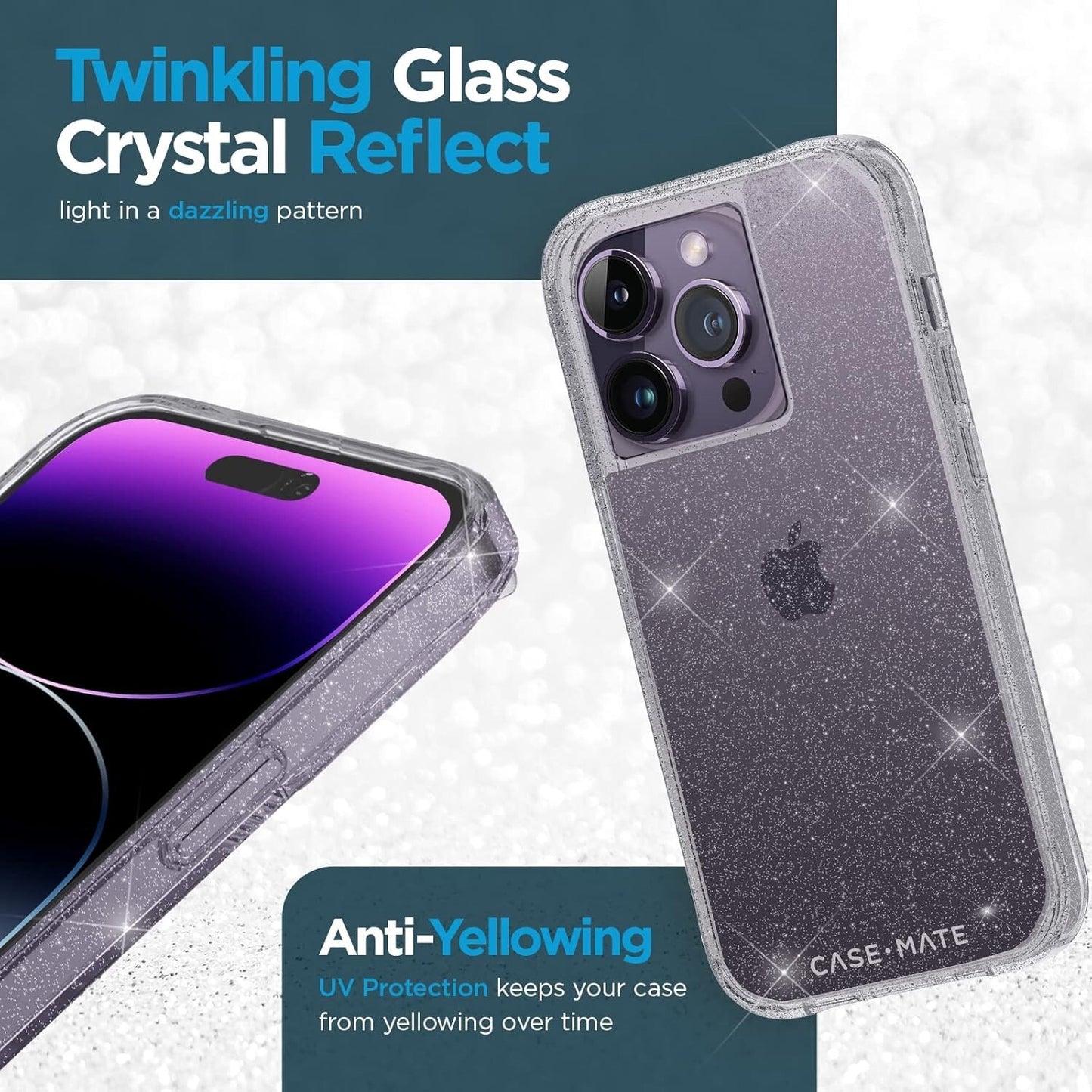 10FT Mate iPhone 14 Pro Drop Protection AntiScratch Sheer Crystal