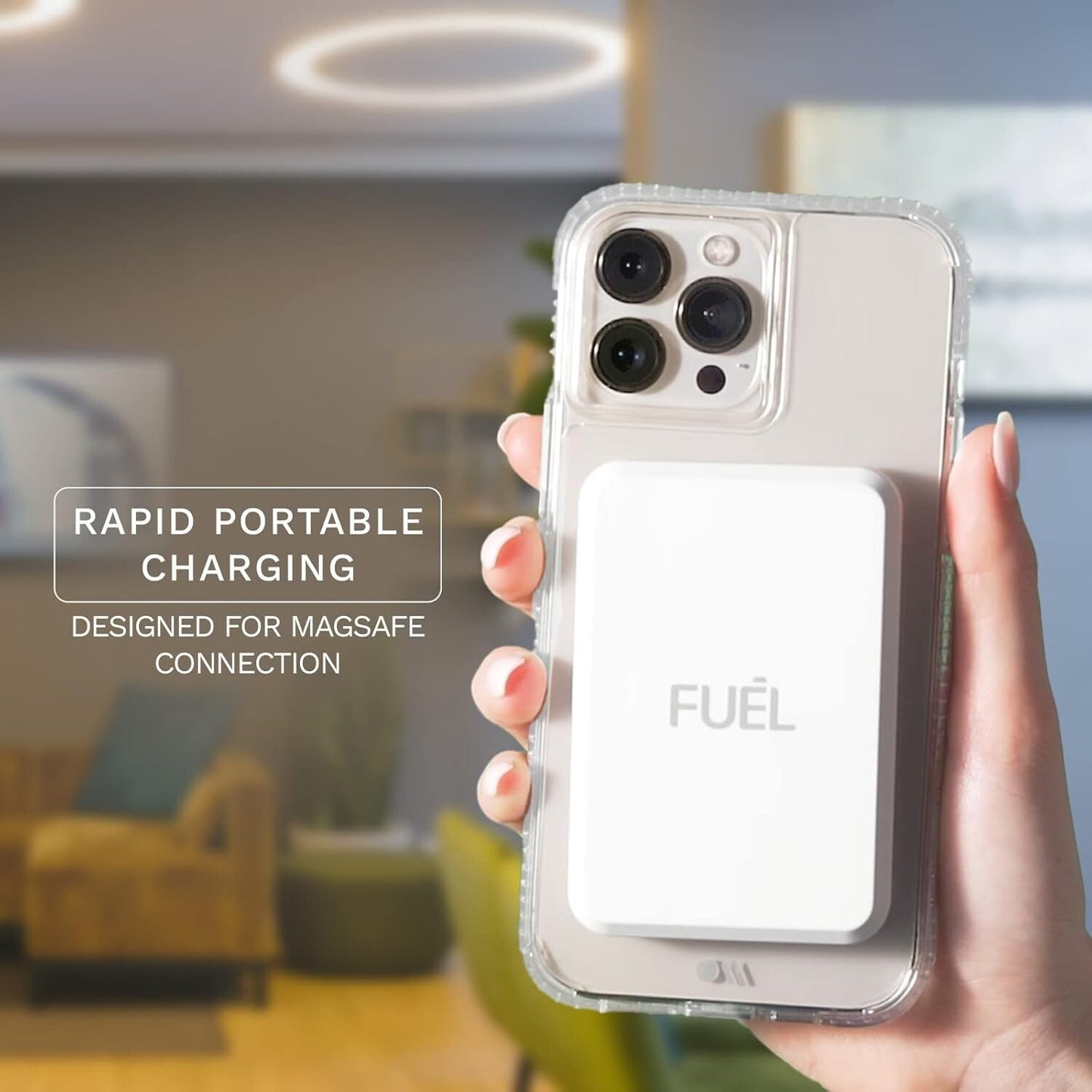 5000 USB-C iPhone Charger Fuel mAh Magnetic Wireless Portable w Port