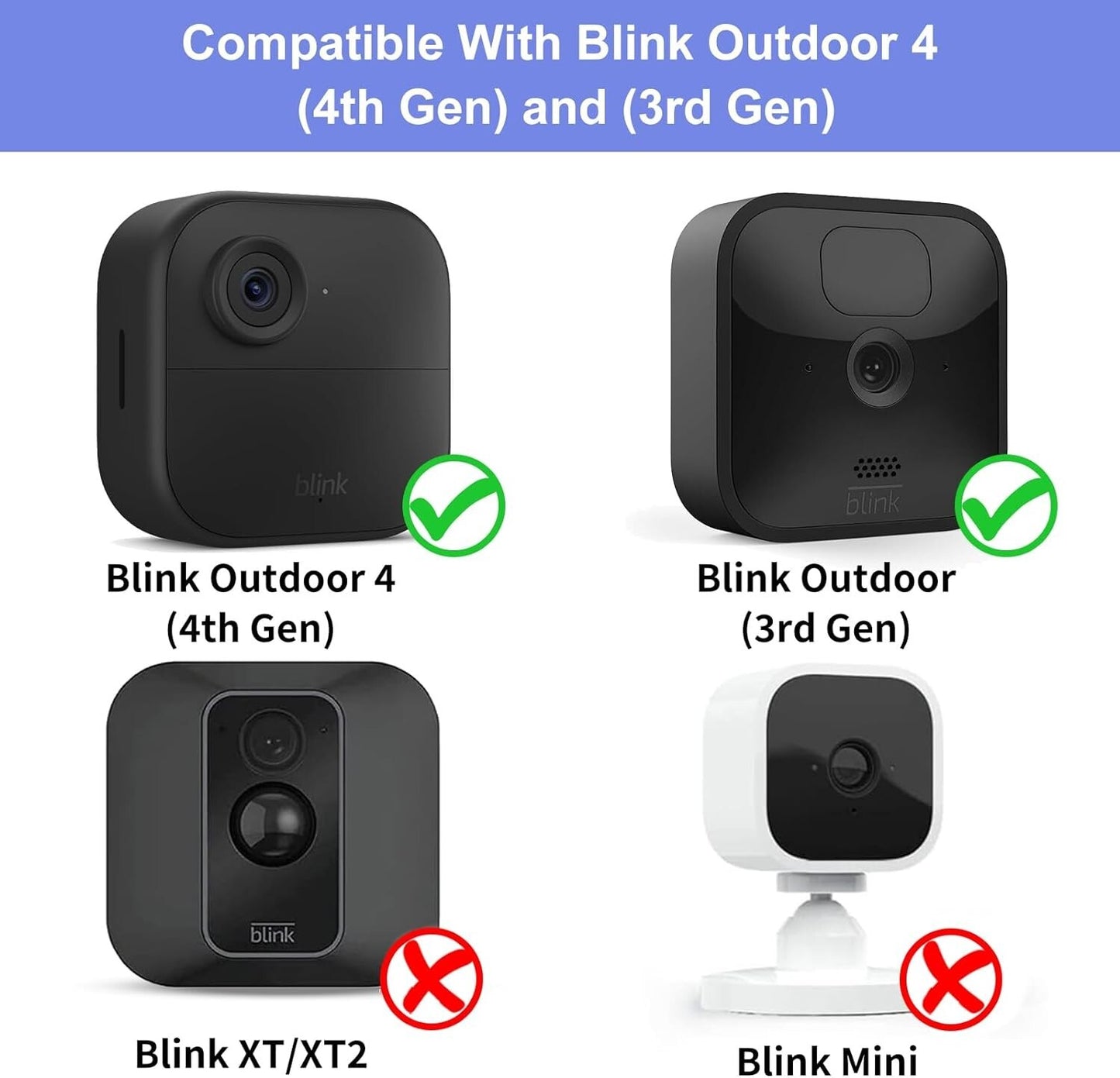 360 Blink Outdoor Wall Mount Weatherproof Protective Cover Degree Adjustable