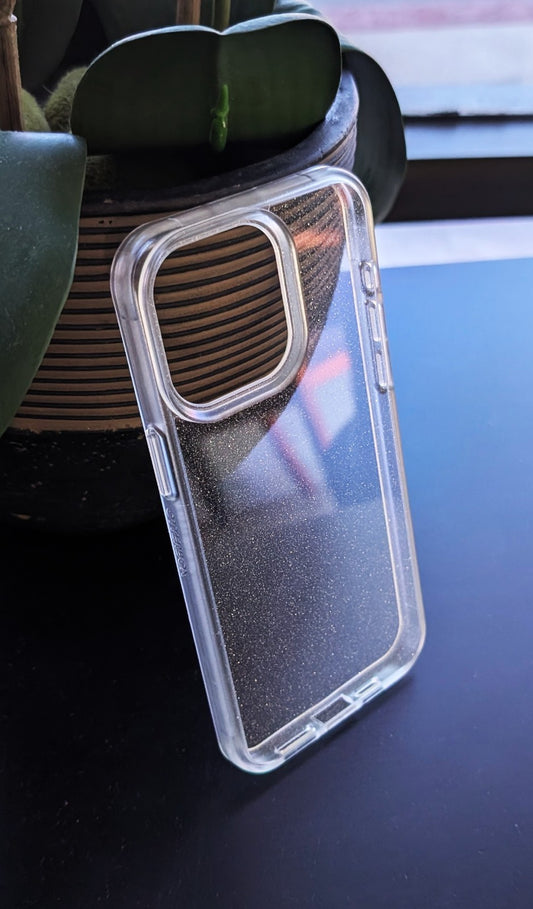 OtterBox iPhone 15 Pro Max Case – Slim Stardust Clear, MagSafe Ready - OEM
