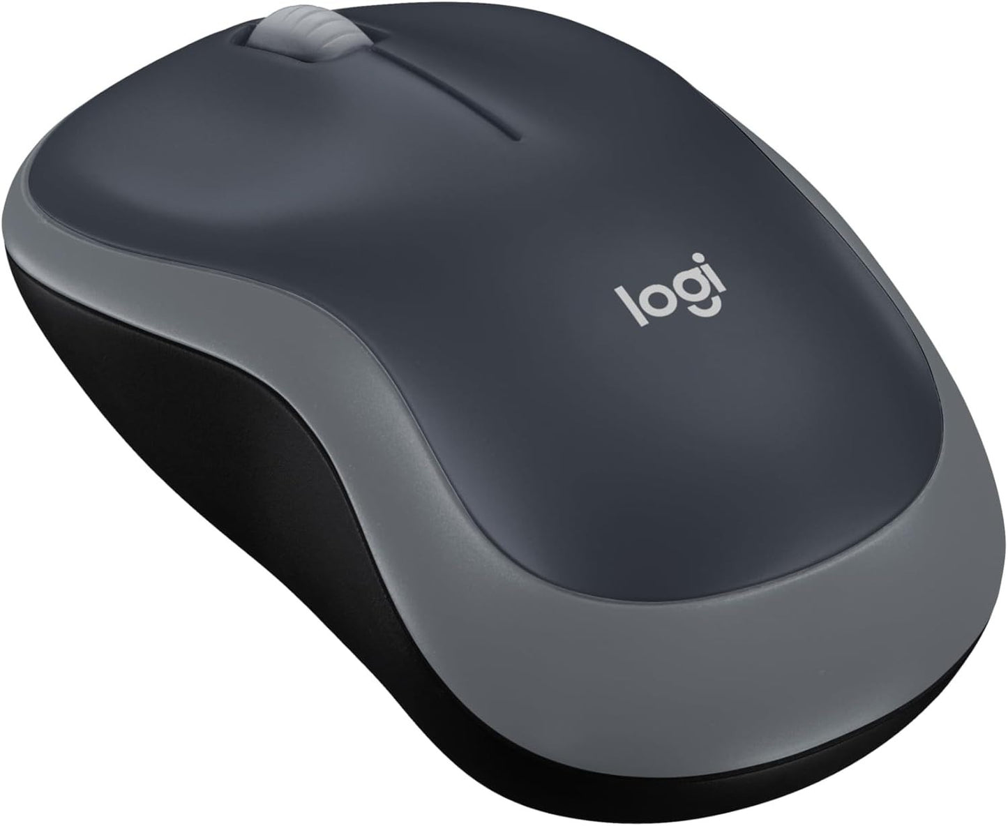 Logitech M185 Wireless Mouse – 12-Month Battery, 1000 DPI – Swift Grey USB