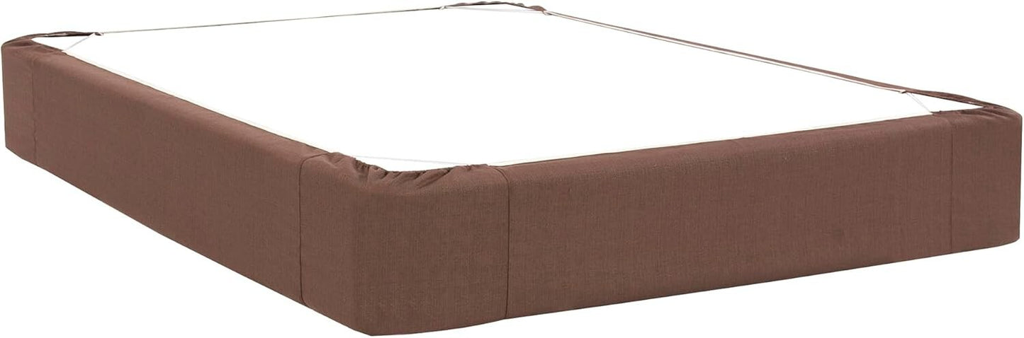 243-202 Howard Elliott Boxspring Cover Only King Size in Sterling Chocolate