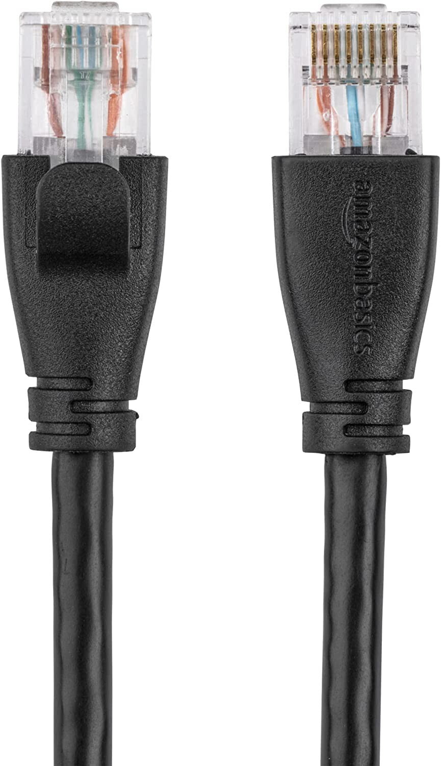 RJ45 Amazon Basics Cat6 Ethernet Patch Internet Cable 14 Foot 43 Meters