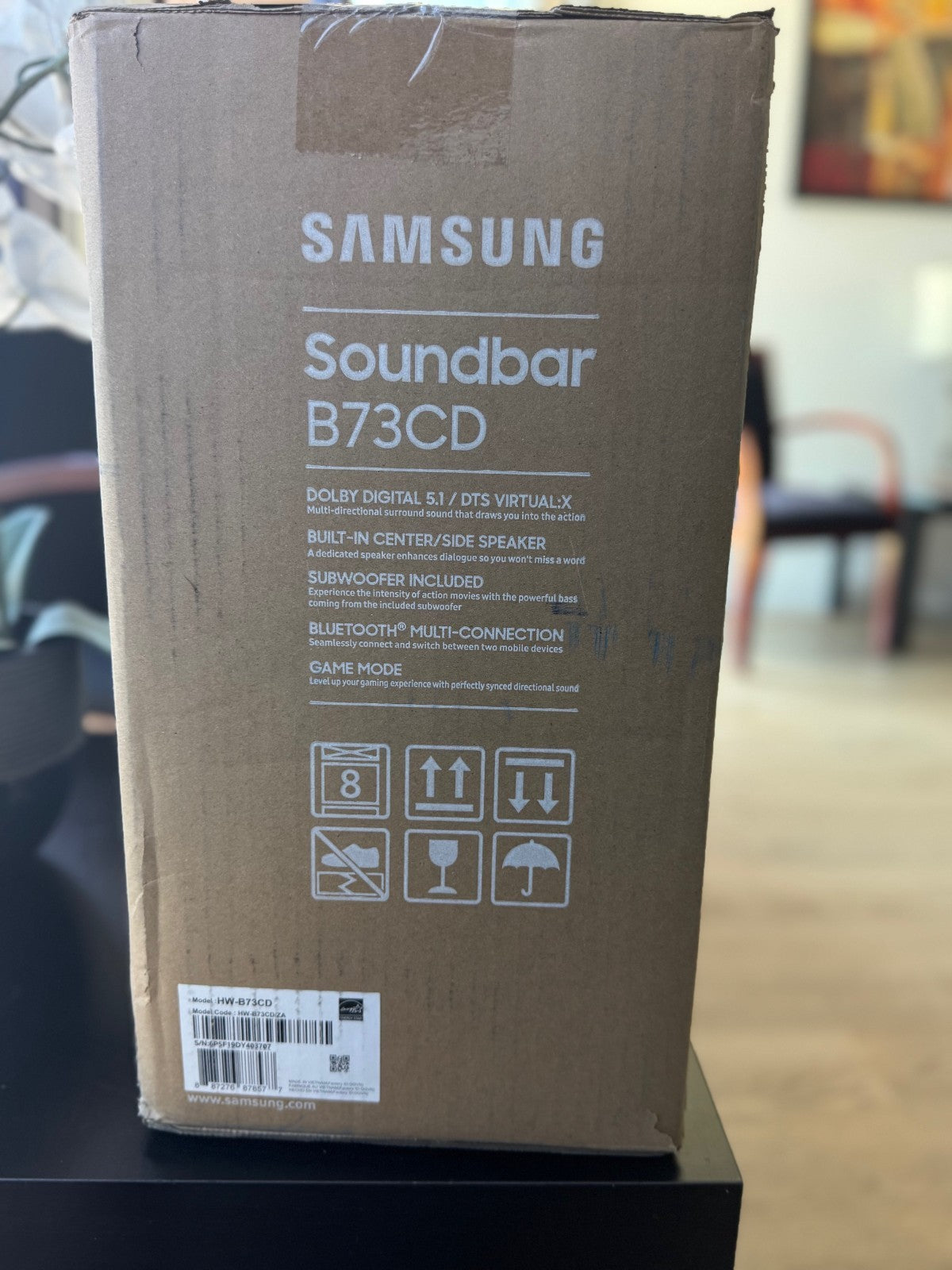 Samsung HW-B73CD/ZA 5.1 Channel Soundbar w/ DTS Virtual:X and Wireless Subwoofer