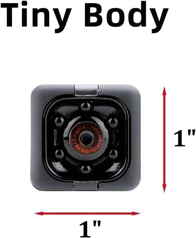 LKSUMPT 1080P Cam Mini Device w Audio Video Night VisionMotion Detective