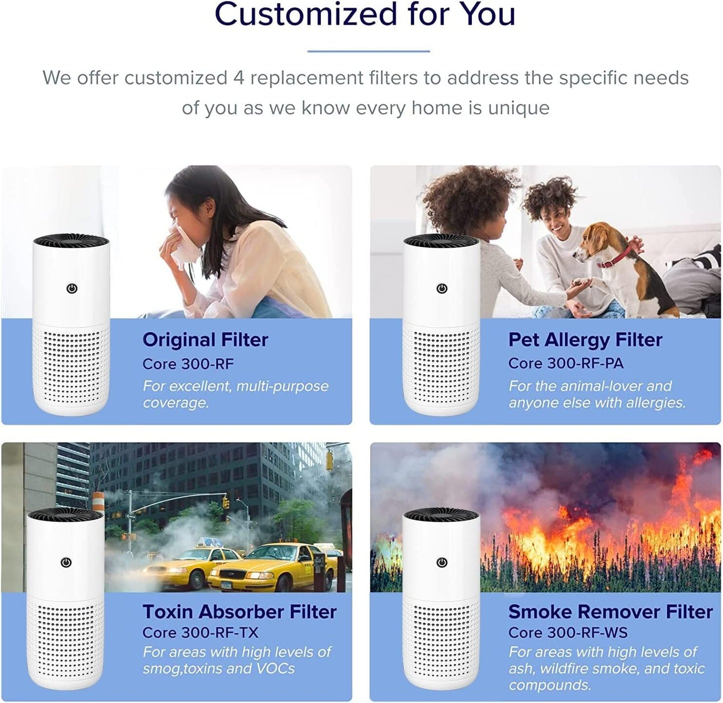 H13 HEPA Air Purifiers Home Air Purifiers Air Cleaner Smoke Pollen Dand