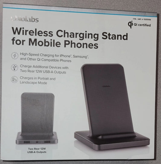 AWC1040 OEM Ubiolabs Black Wireless Charger Dock Hub Mobile Phone