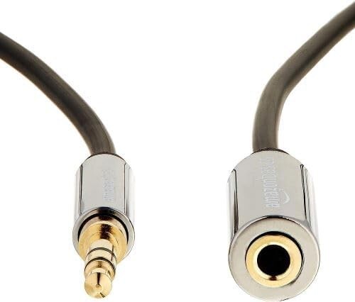 AZ35MF02 AmazonBasics 3.5mm Male to Female Stereo Audio Cable