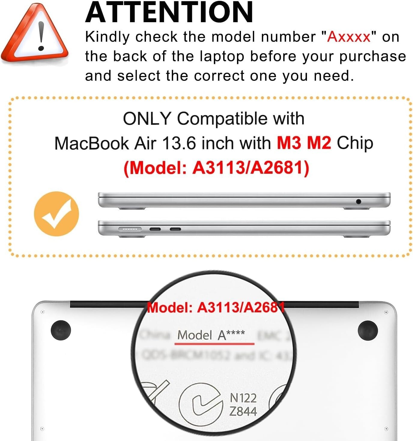 A2681 2022 iDonzon MacBook Air 136 inch M2 Release 3D Effect Mat