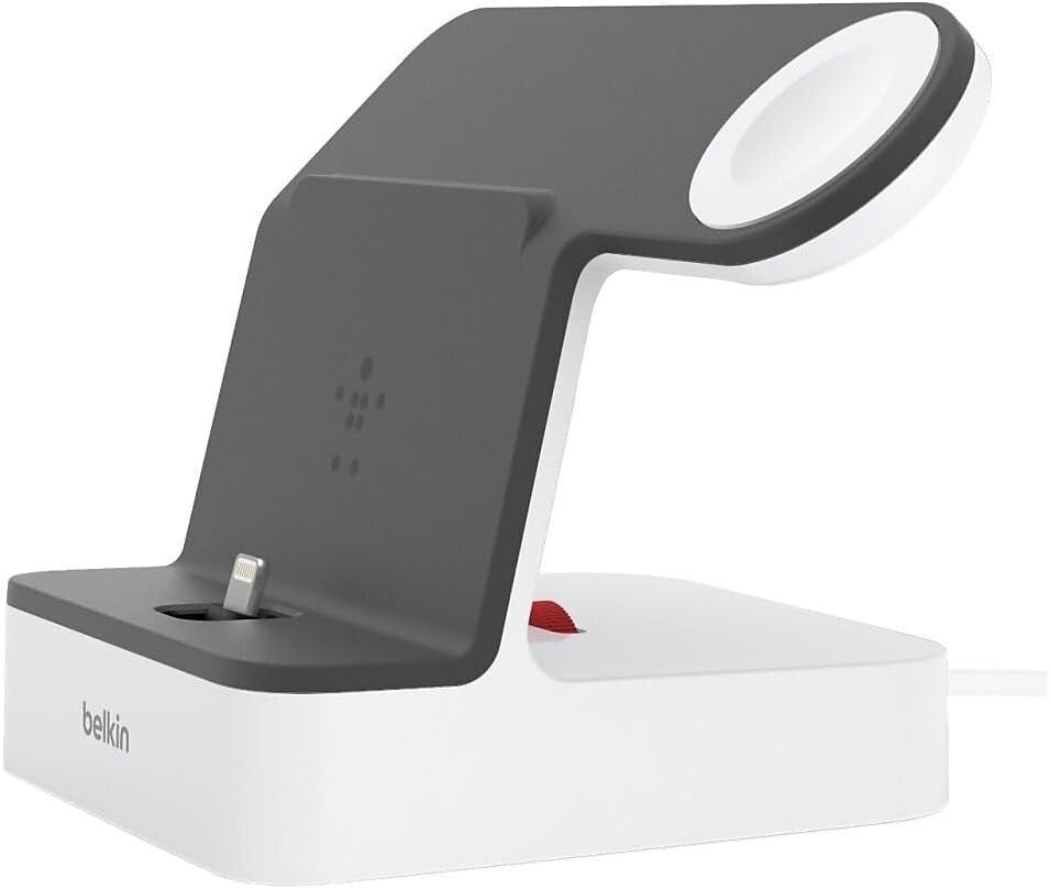 Belkin Powerhouse Charge Dock WHITE for Apple iWatch iPhone F8J200TTWHT