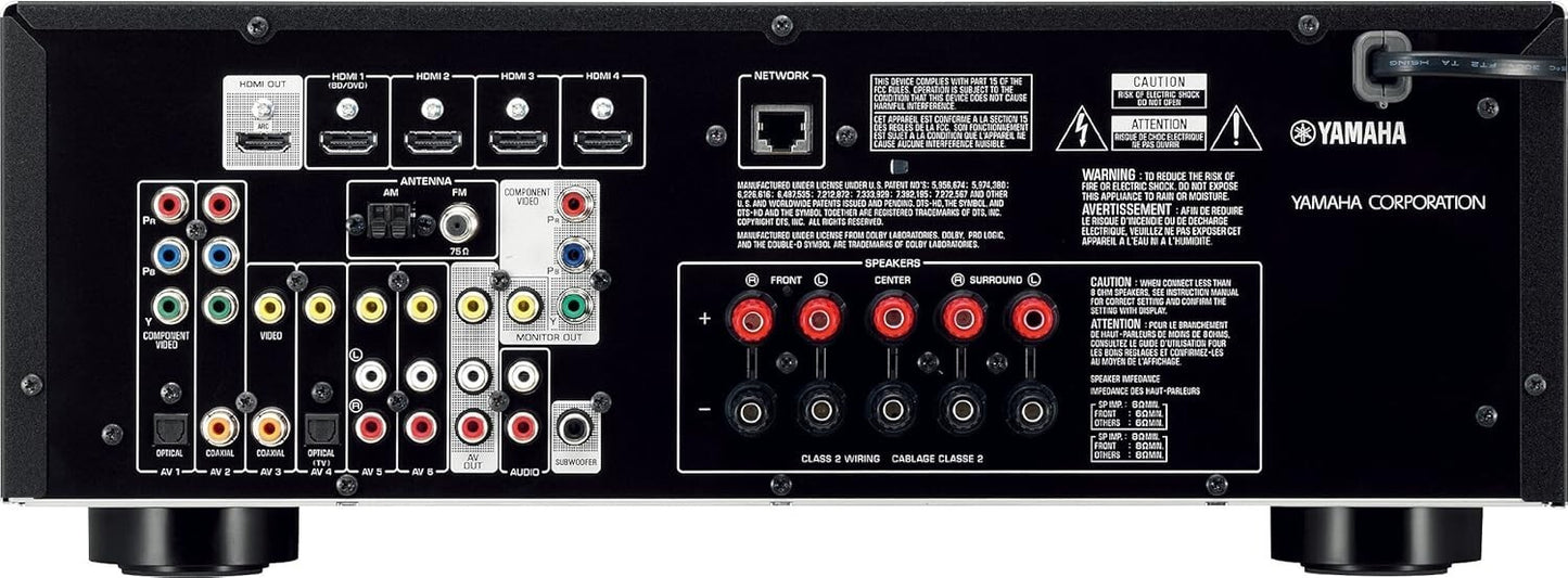 HDMI HTR-4065 Yamaha 51 Channel AV 51Channel Network AV Receiver Airplay