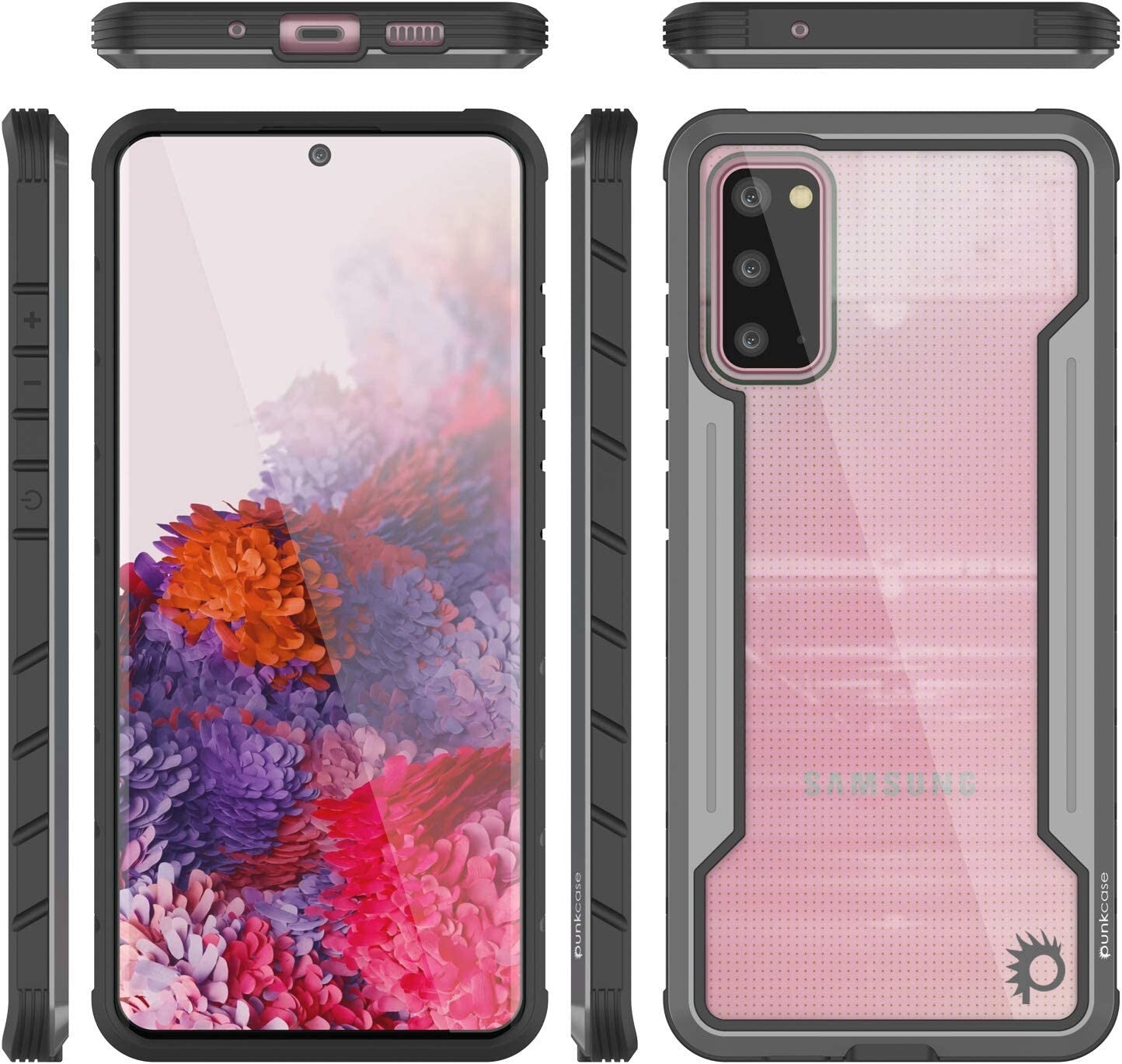 S20 PunkCase Galaxy Armor Stealth Series Ultra Thin Protective Military