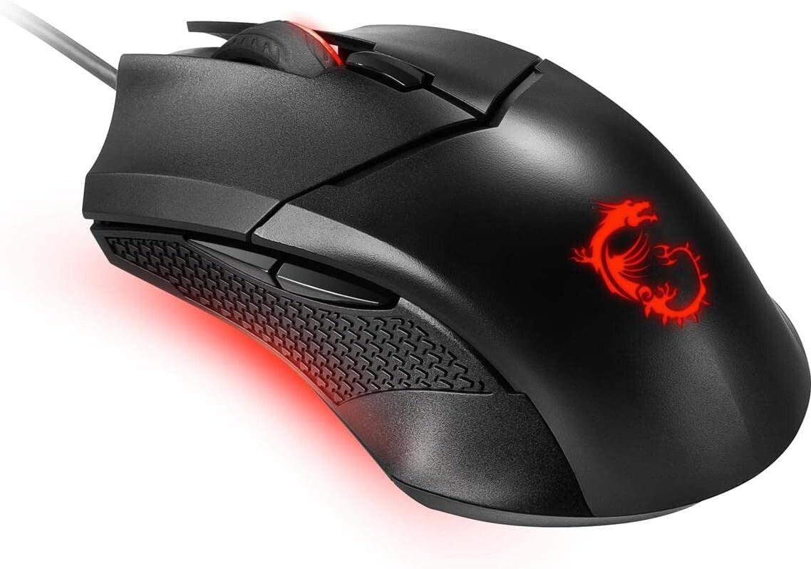 MSI GM08 Clutch Gaming Mouse Optical Sensor 3Red Lighting
