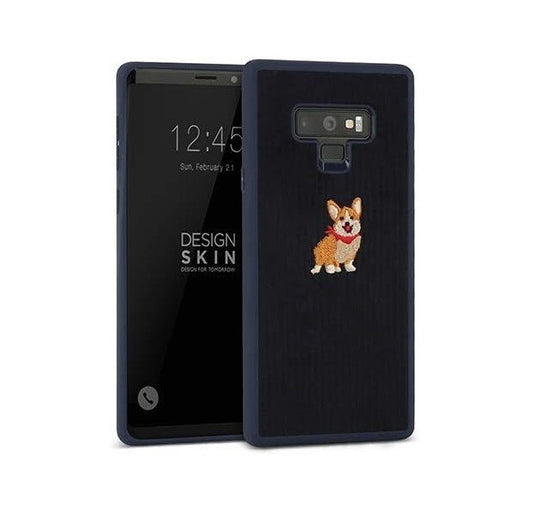 DesignSkin Note 9 Corduroy Embroidered Cloth Covered Thin Fit Lightweight