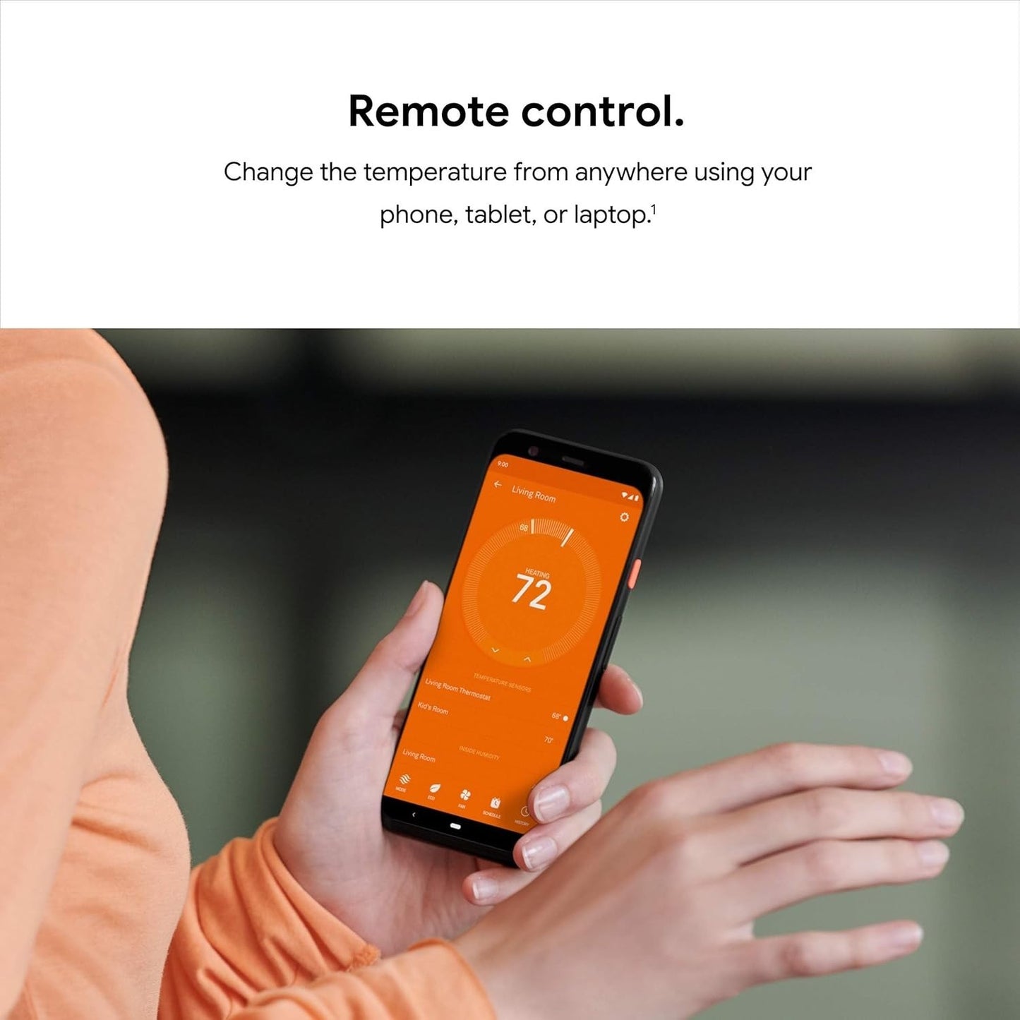 Google Nest Learning / Smart Programmable Thermostat for Home - 3rd Gen., Black