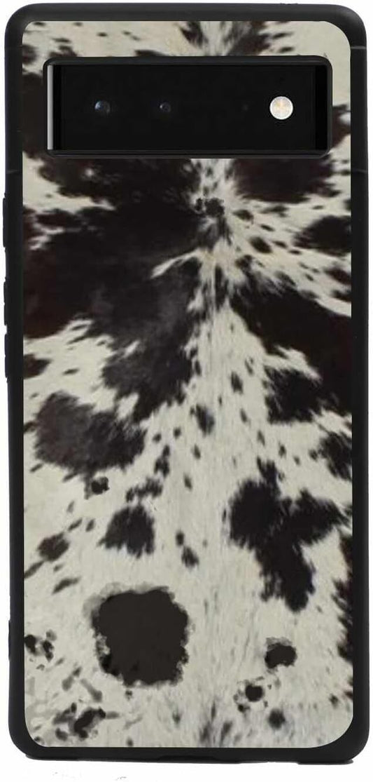2021 Compatible Google Pixel 6 Cowhide Brown Western Animal Print