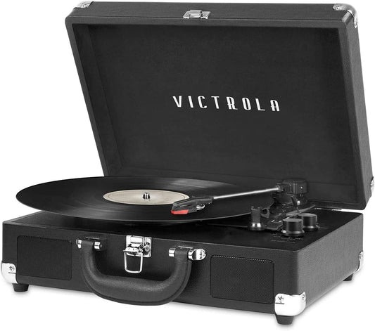 Victrola VSC-550BT-BK 3-Speed Bluetooth Turntable Record Player – Black