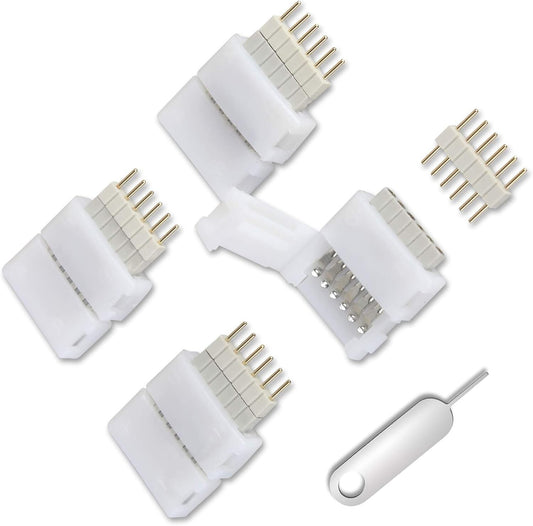 SCOO 4 Pack Hue Lightstrip Plus 6Pin to CutEnd Connector