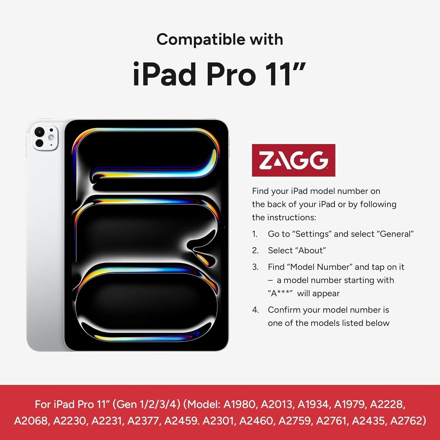 ZAGG CRYSTAL Gear4 Crystal Palace iPad Pro 114th3rd2nd1s Gen