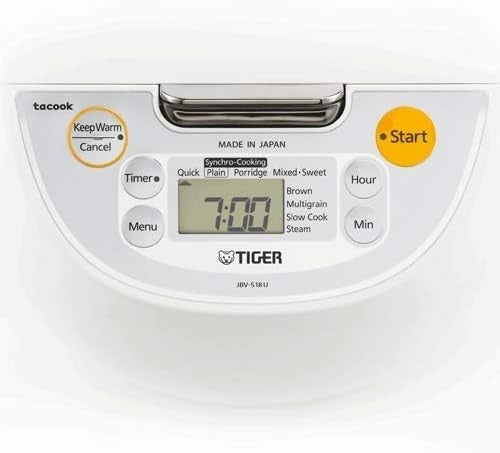 Tiger JBV-S10U Micom Rice Cooker 5.5-Cup with Tacook Plate – Japan Made