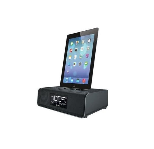 USB iHome Dual Charging Stereo FM Clock Radio Lightning Connector