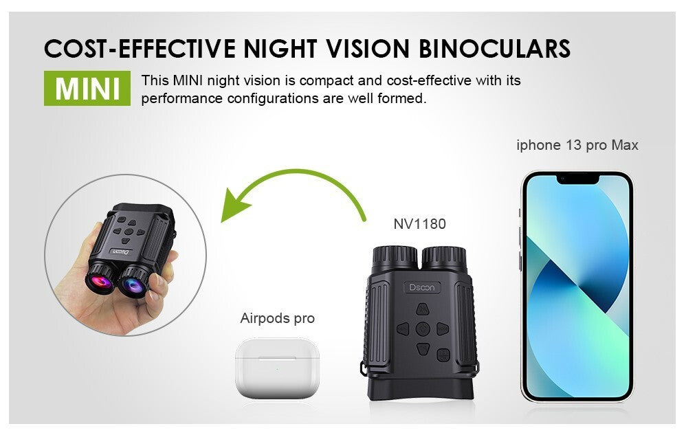 MINI 100 Portable Night VisionDay Binoculars 4x Hunting Darkness 24