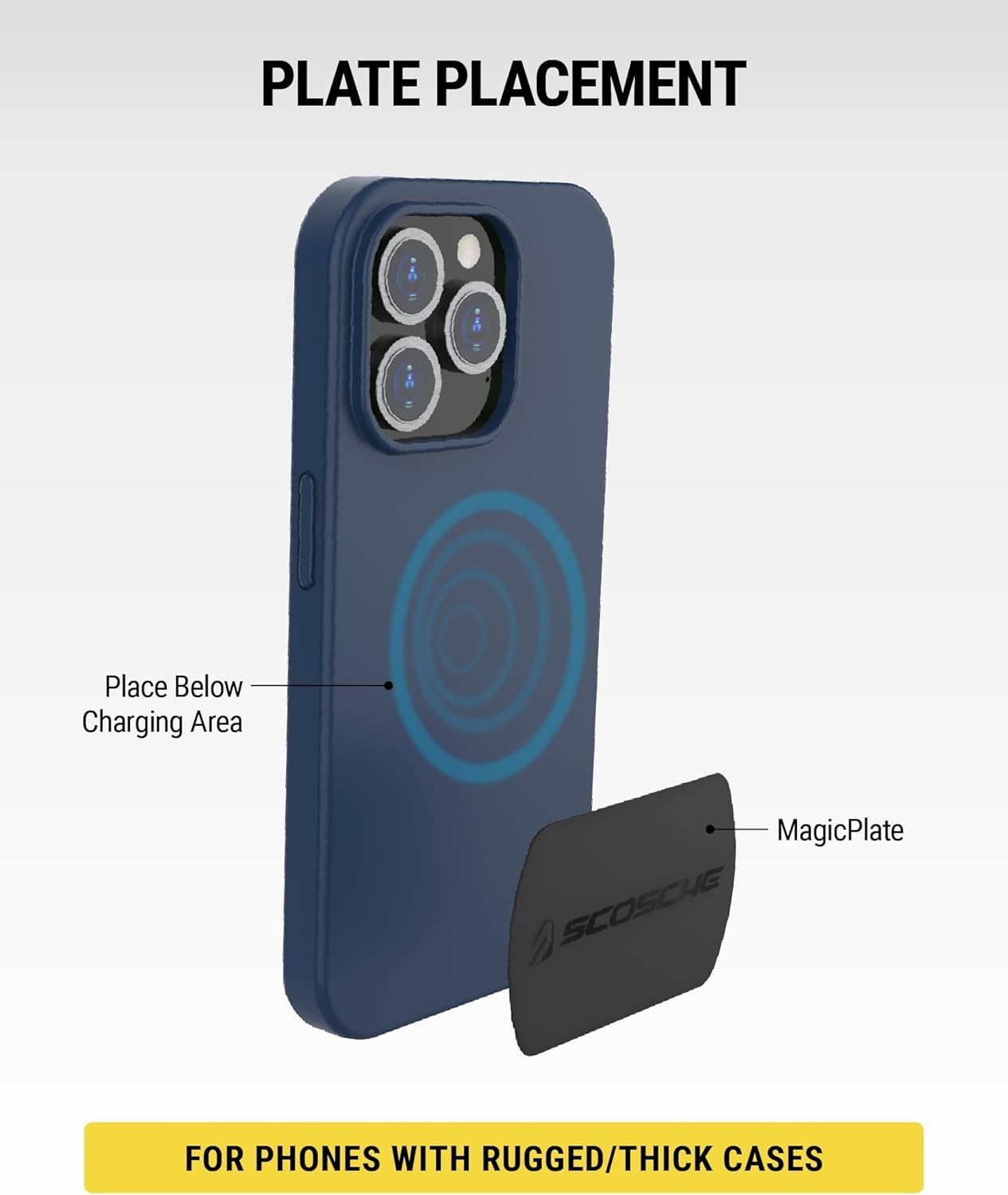 Scosche MagicMount Metal Plate Kit – MAGRKI, Phone Mount Replacement Plates